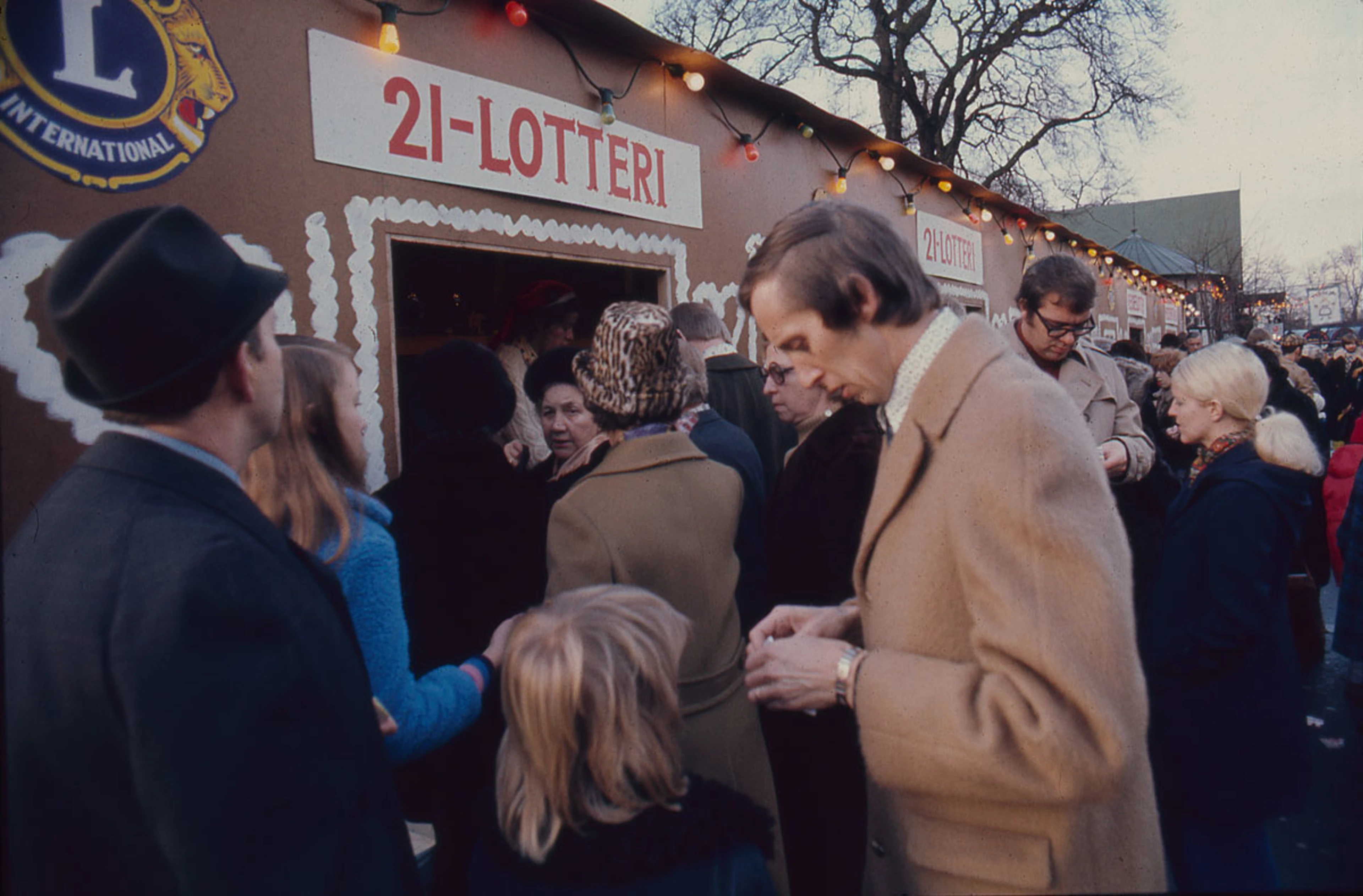 Lisebergs julmarknad 1975.