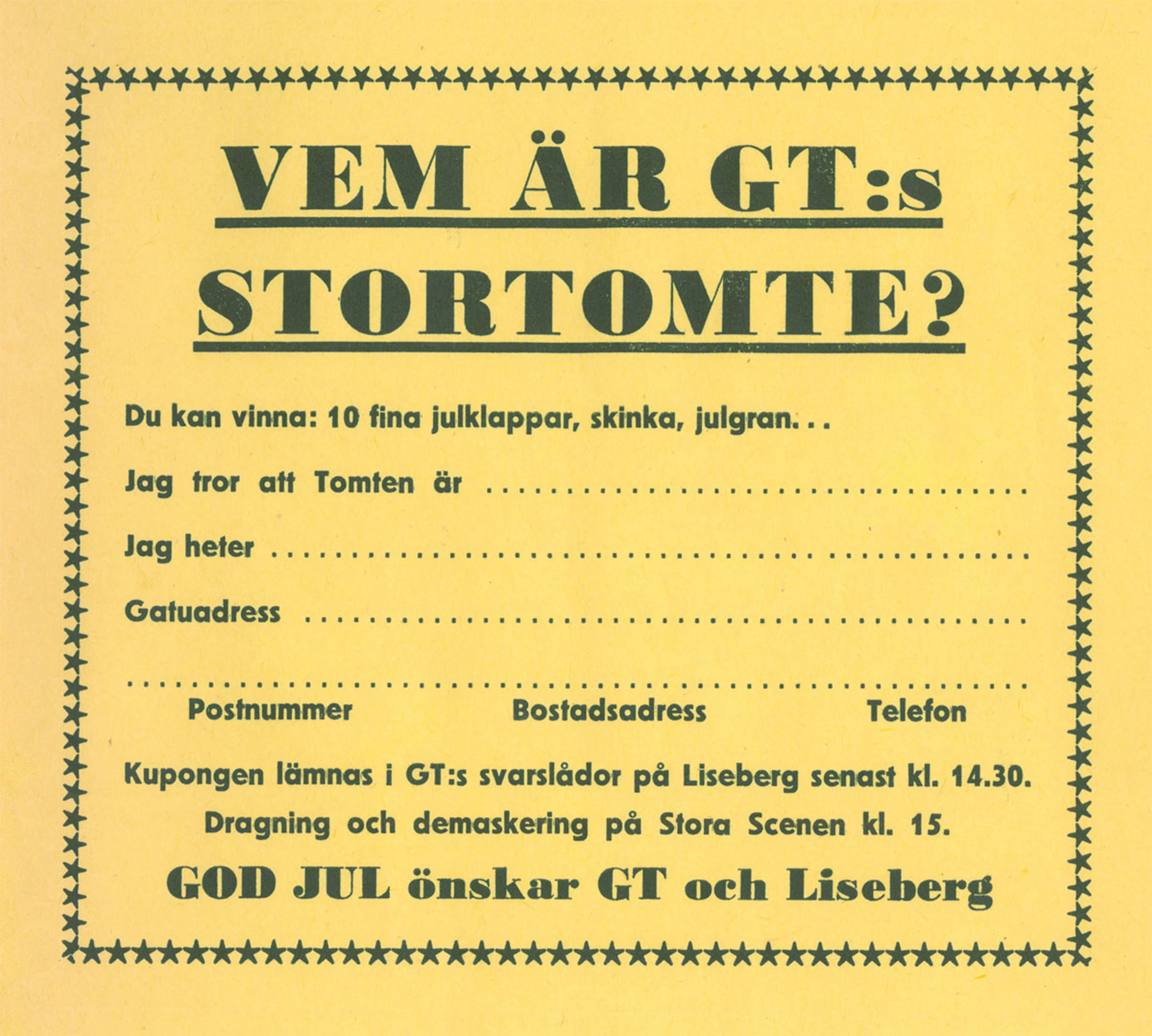 Lisebergs julmarknad 1975.