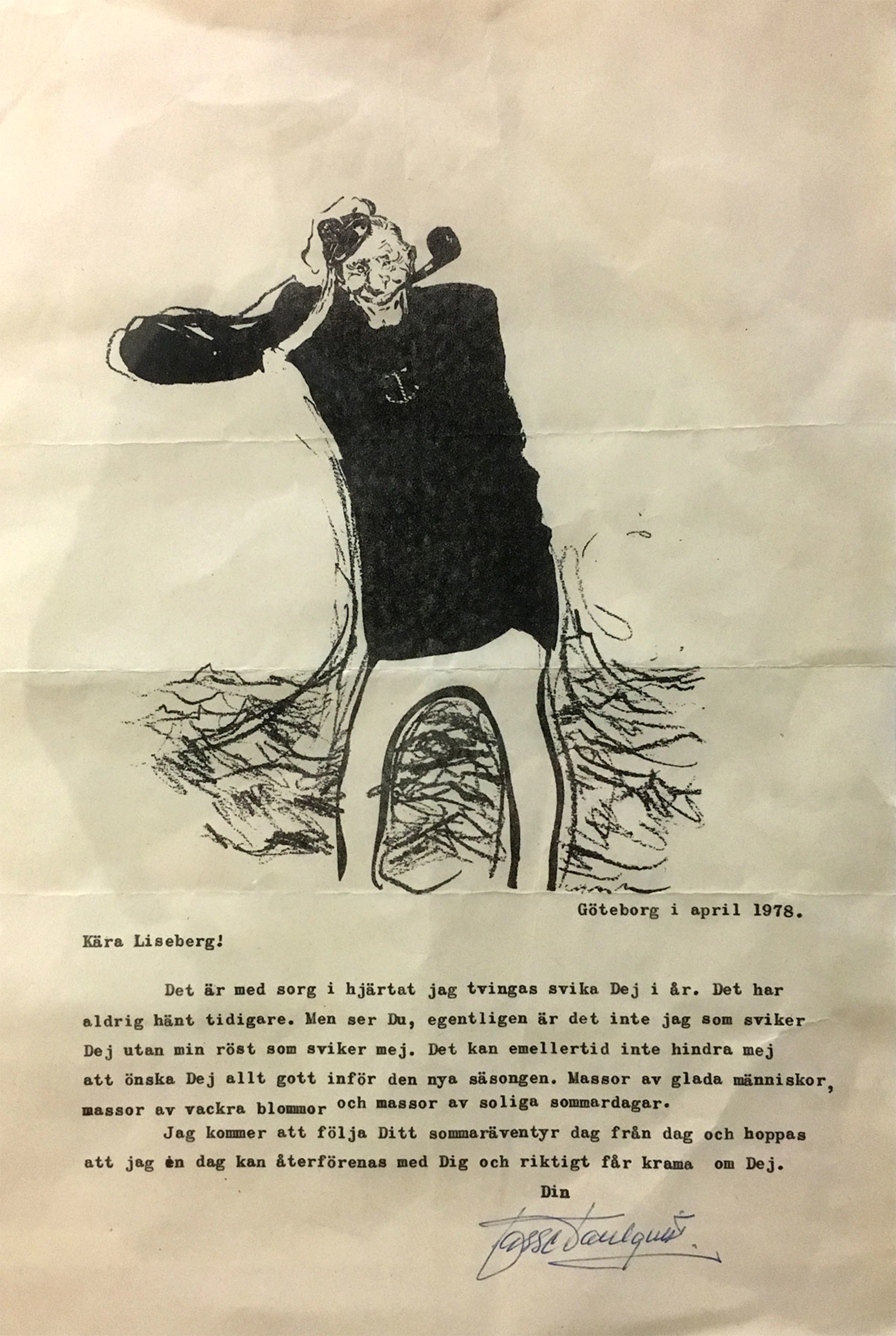 Lasse Dahlquist brev.