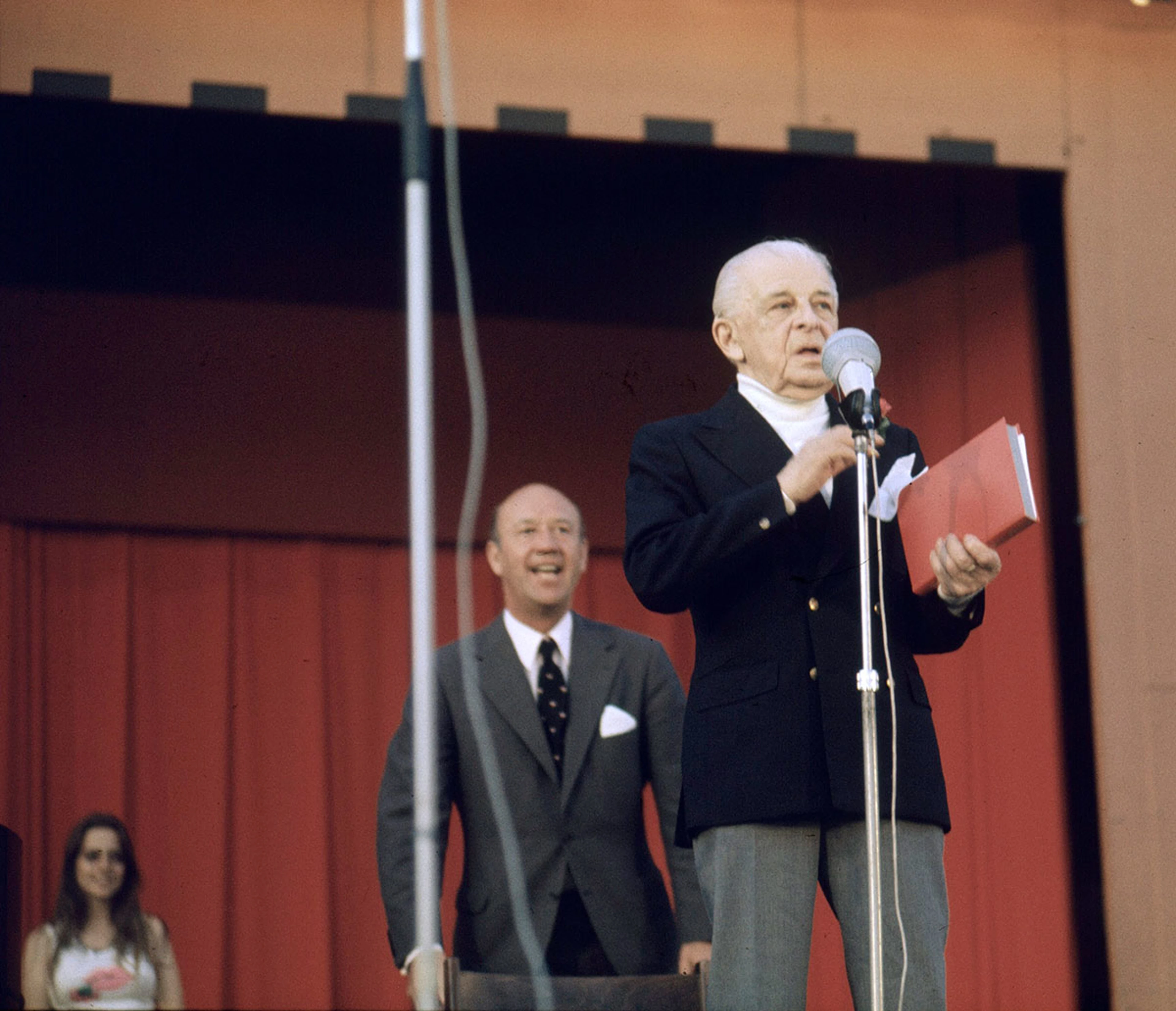 Evert Taube och Lennart Hyland 1971.