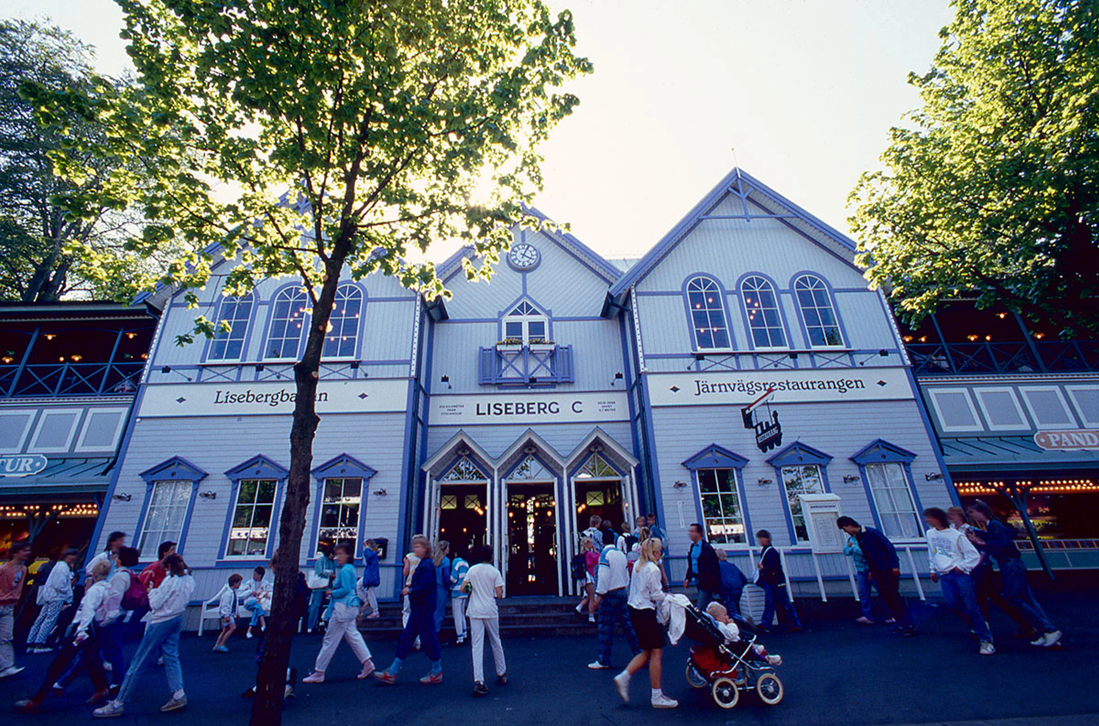 Järnvägsrestaurangen Lisebergbanan 1987.