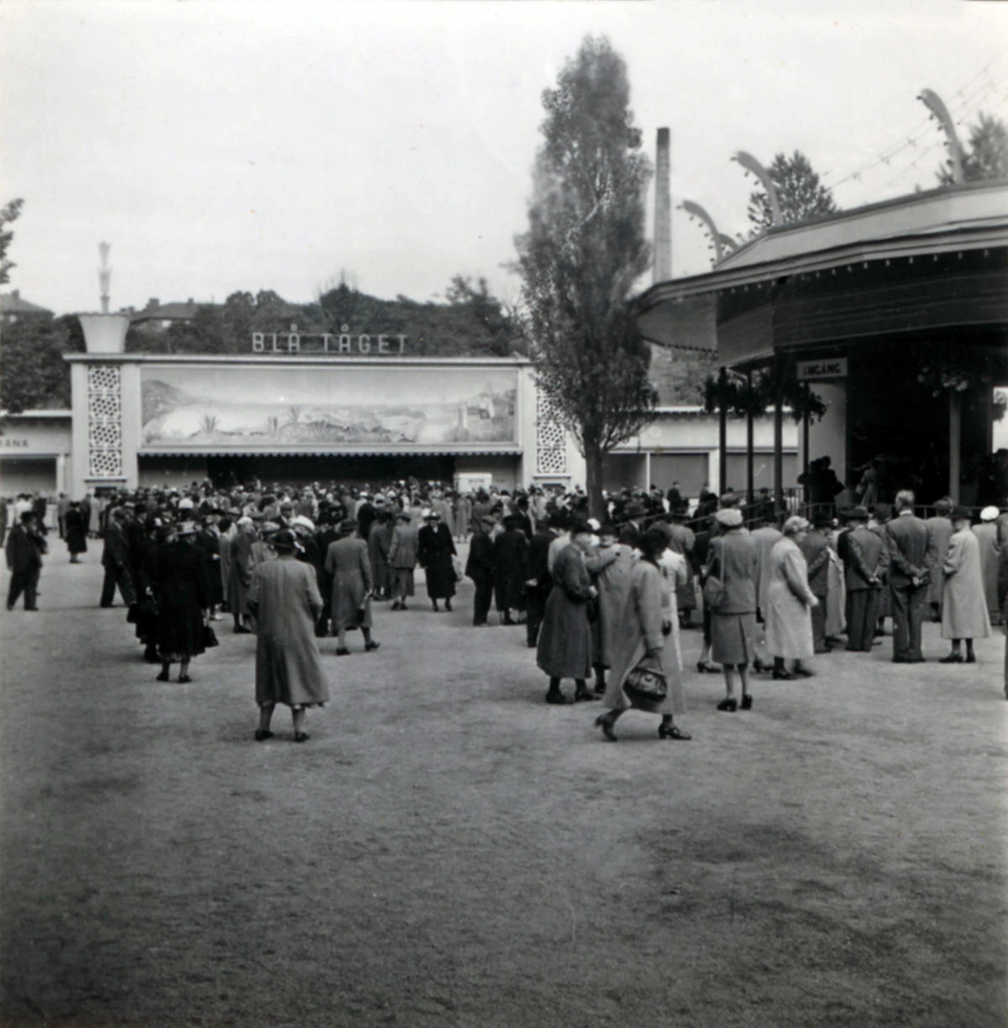 Blå tåget 1950.