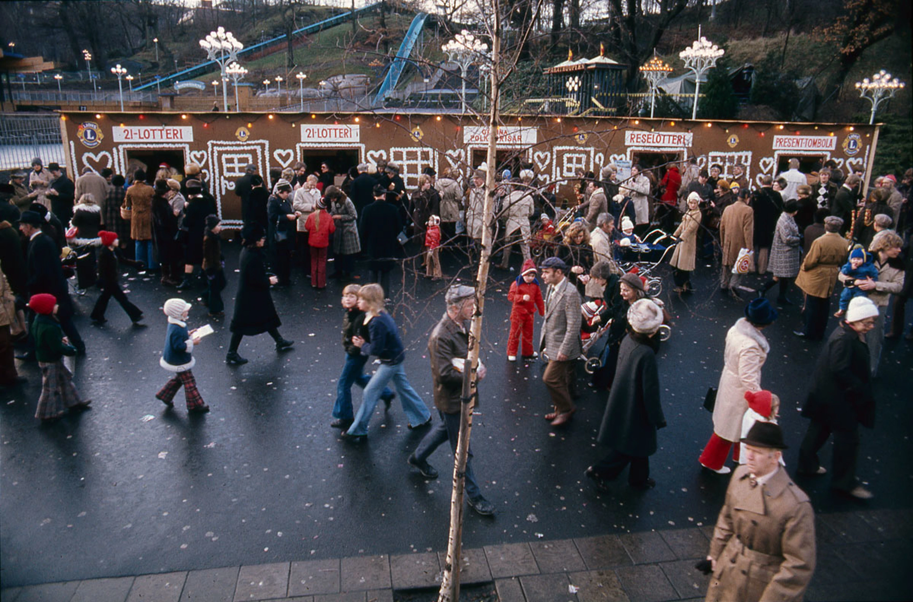 Lisebergs julmarknad 1975.