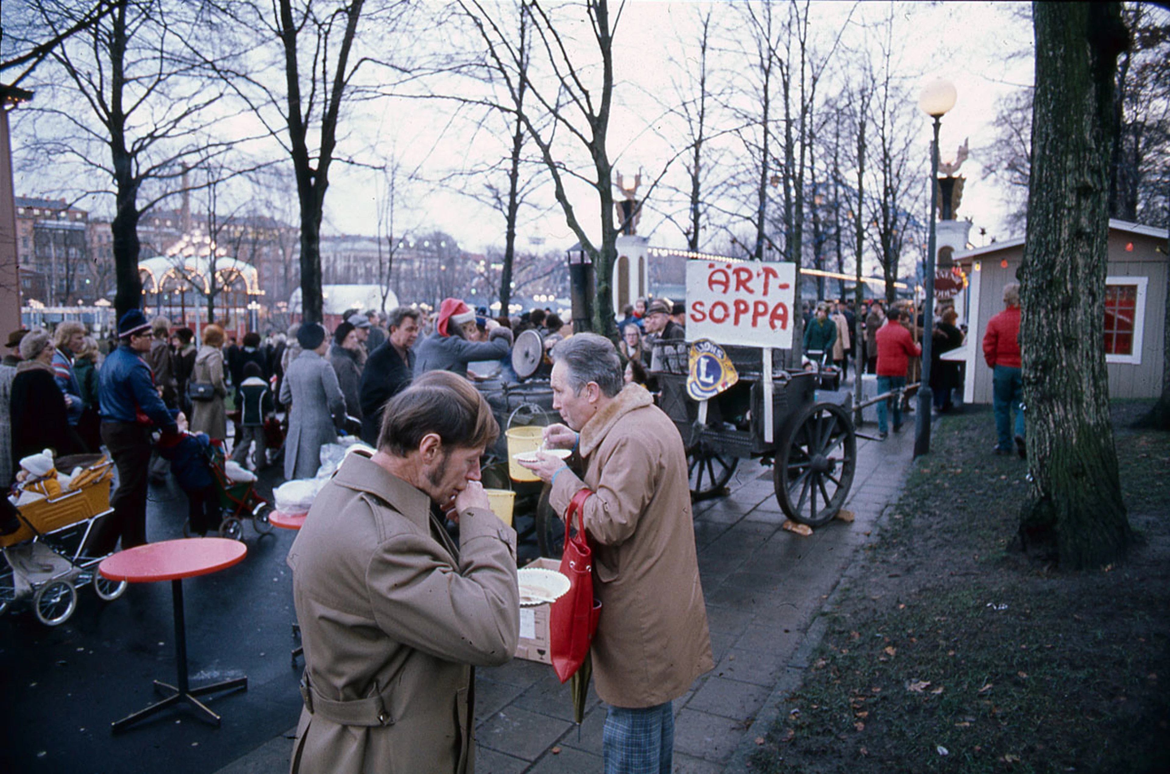 Lisebergs julmarknad 1975.