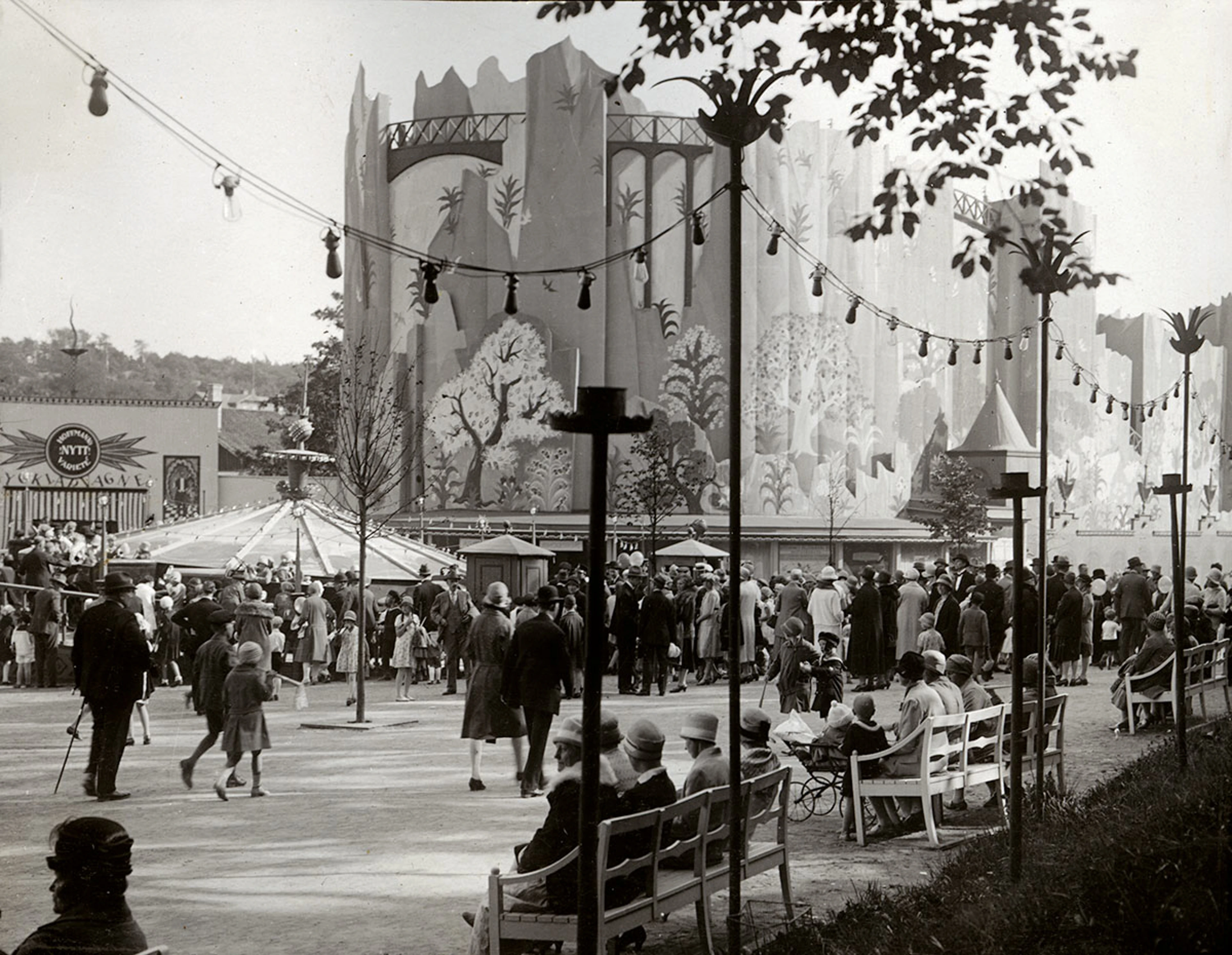 Bergbanan och Autokarusellen 1928.